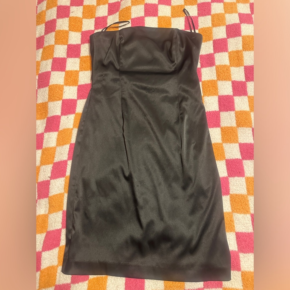 Vintage Black Strapless Dress